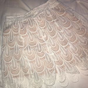White Lace Skirt